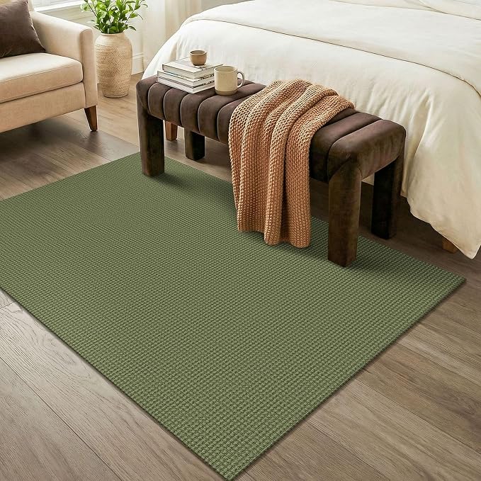 KOZYFLY Washable 4x6 Entry Woven Area Rug, Braided Throw Rugs - Image 9