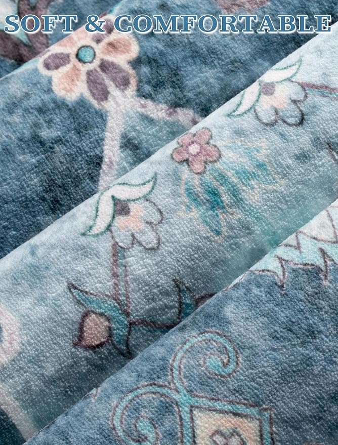 SERISSA 2x6 Washable Non Slip Boho Runner Rug - Image 4