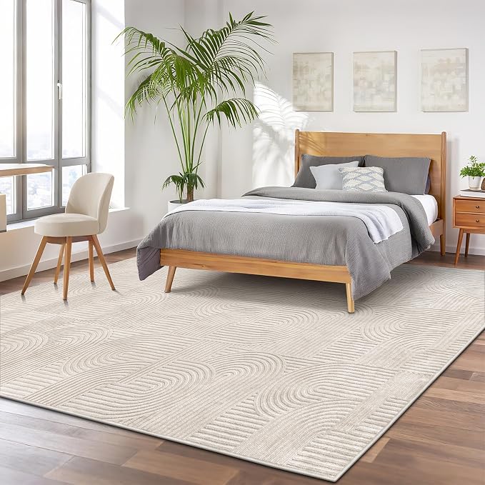 Pauwer 9x12 Area Rugs for Living Room, Modern Non Slip Washable Rug, Soft Fluffy - Image 8