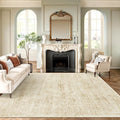 Soalmost Washable Area Rug 8x10 Large Soft Living Room Rugs Beige/Ivory | by Soalmost