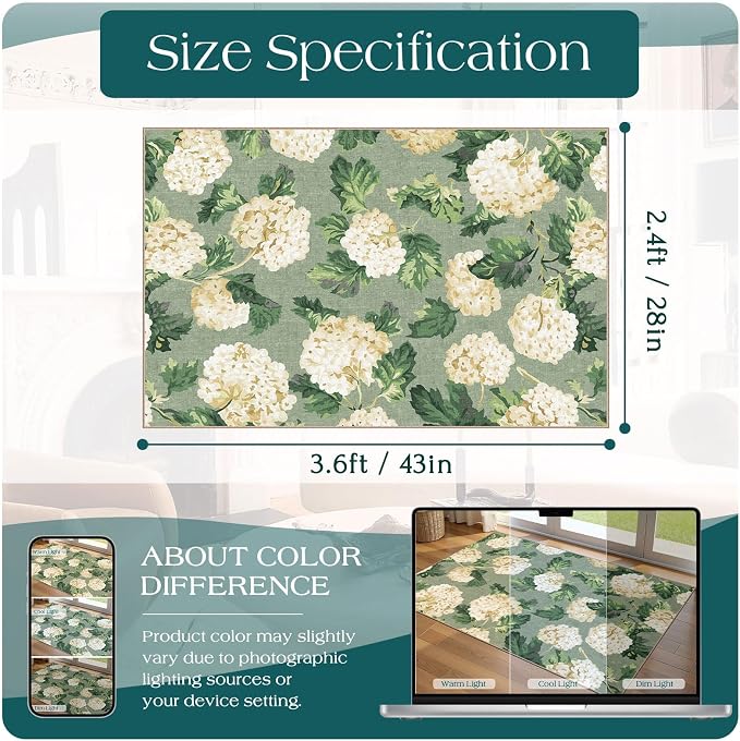 Floral Outdoor Rug - Image 8