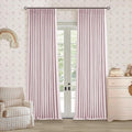 Light Pink Linen 100% Black Out 120 Inch Curtains by Twodrapes