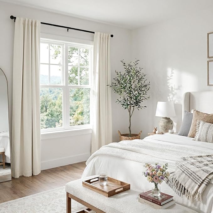 Faux Linen Total Blackout Curtains - Image 6