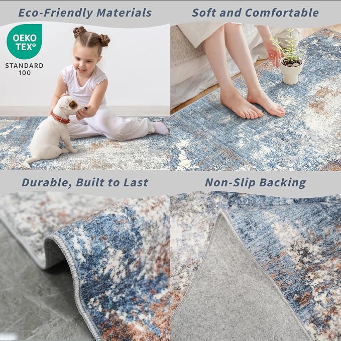3x15 Ft Long Hallway Runner Rug – Non-Slip Washable Kitchen Floor Rug - Image 5