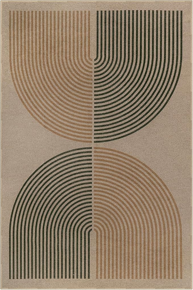 Lahome Modern Rainbow Easy Jute Rug, 6x9 Rug - Image 8