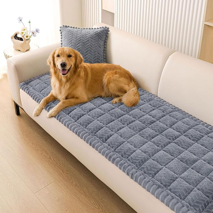 Smiry Couch Cover for Dogs, Non Slip Fuzzy Pet Sofa Covers Washable | Sofa by Smiry