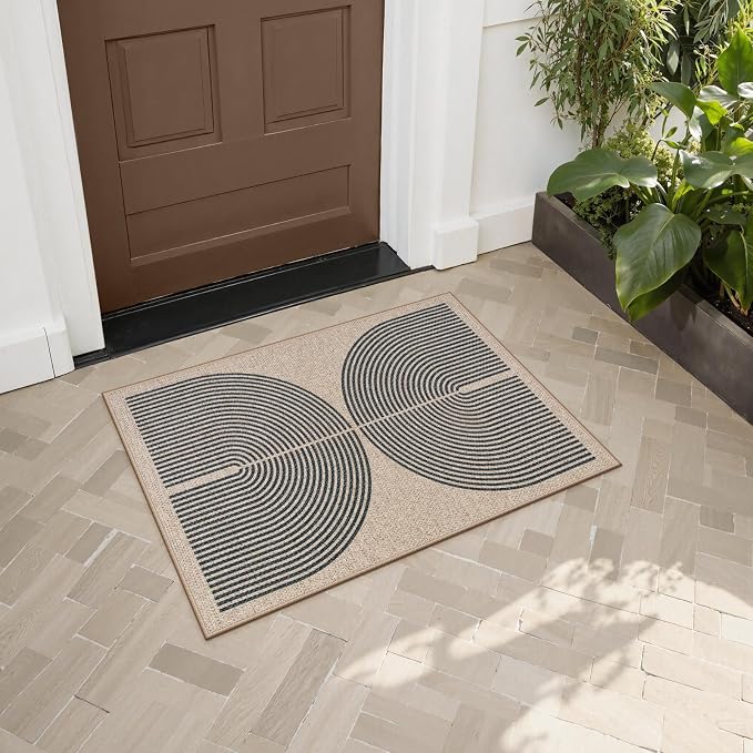 Lahome Rainbow Easy Jute Welcome Mat - Image 3