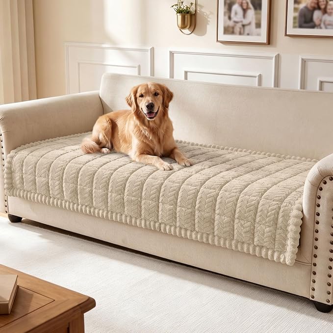 Smiry Couch Cover for Dogs, Non Slip Fuzzy Pet Sofa Covers Washable | Sofa by Smiry