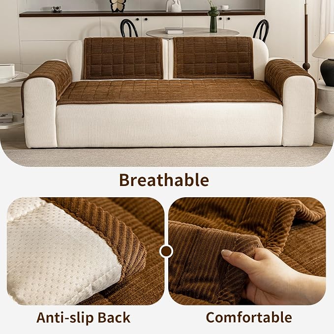 Couch Covers for Dogs Washable, Non Slip Couch Covers for Loveseat Sofa Pet - Image 4