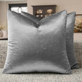 GIGIZAZA Dark Grey Velvet Throw Pillow Covers 20x20 Pack of 2 | Decorative by GIGIZAZAFocusingonhomedecoration