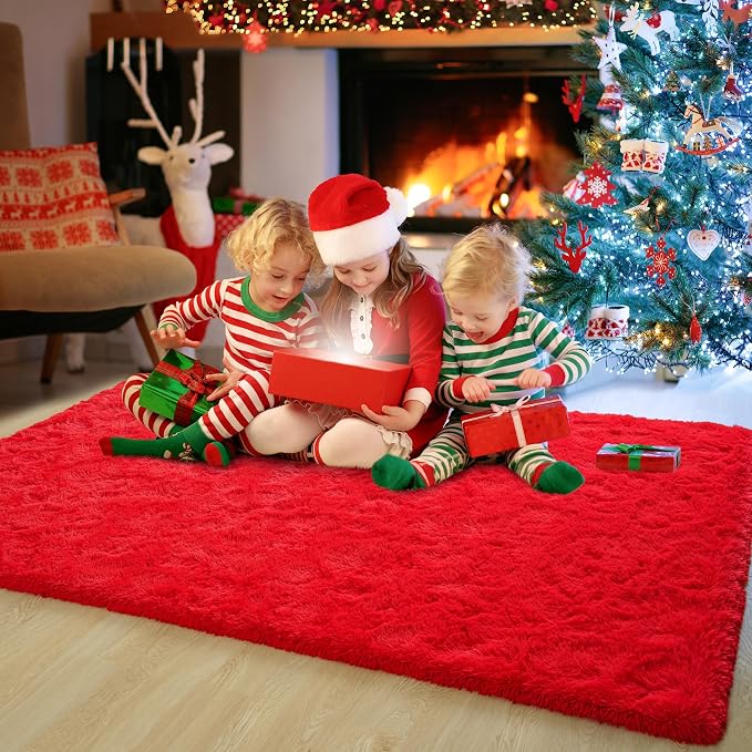 Chicrug Soft Area Rugs for Bedroom Living Room Plush Fluffy Rug 6x9 | Shag - Image 9