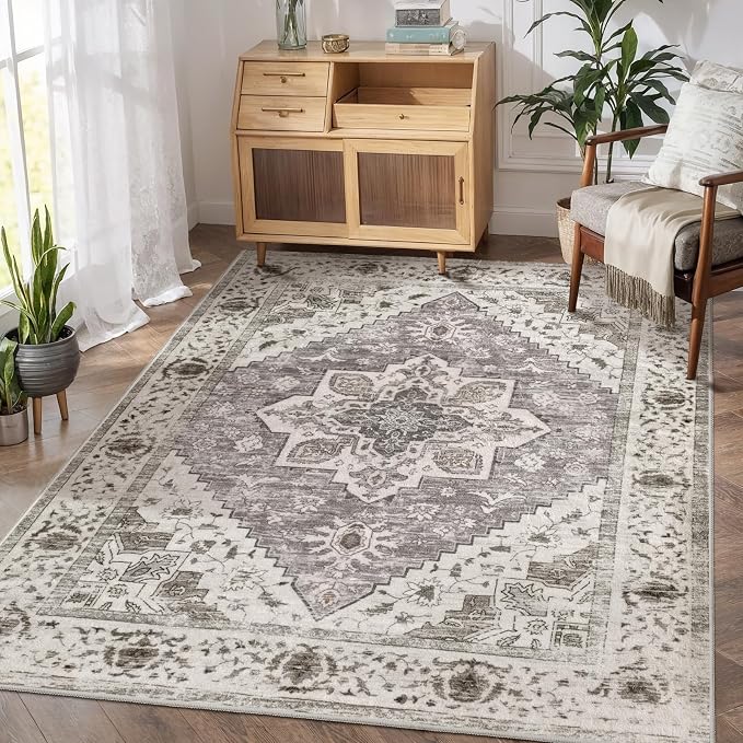 SERISSA 3x5 Washable Non Slip Boho Area Rug - Image 6
