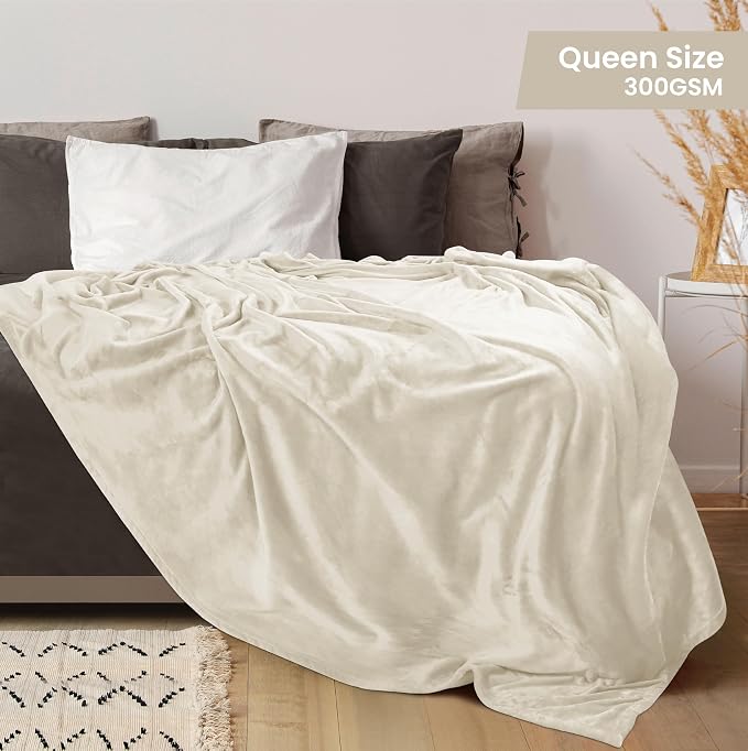 Utopia Bedding Ultra Soft Fleece Bed Blanket Queen Size Linen | Microfiber - Image 2