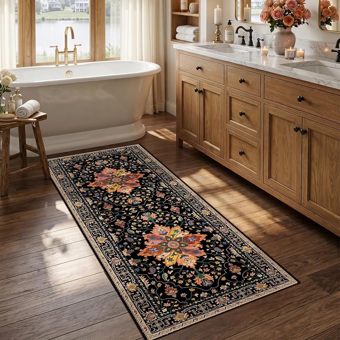 RELEANY Washable Area Rug, Runner 2'6"x5', Water Repellent, Pet Friendly by RELEANY