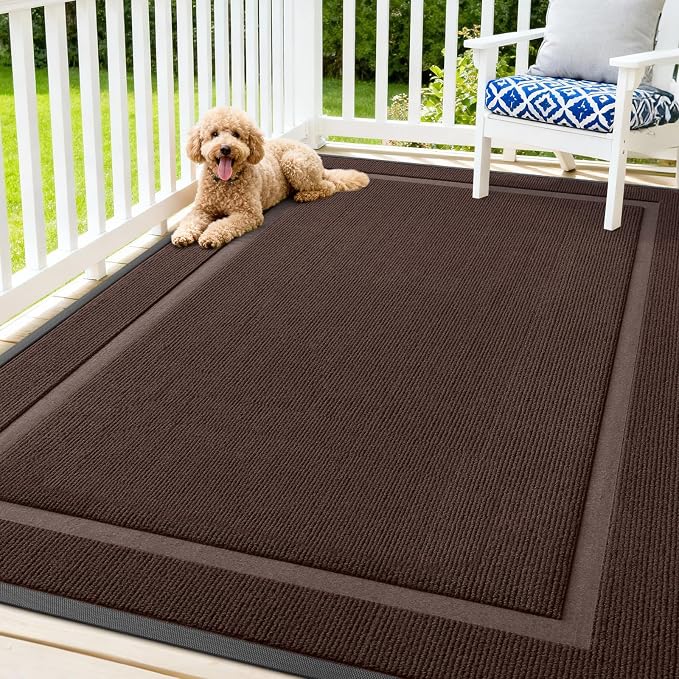OLANLY Front Door Mat Outside 71x47, All-Season Heavy-Duty Rubber Doormat | by OLANLY