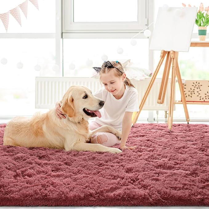 LOCHAS Area Rugs Fluffy Living Room Carpets - Image 4