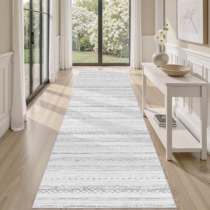 cotiled Hallway 2.6x8 Runner Rugs Washable Boho Moroccan Soft Rug | Solve by COTILED
