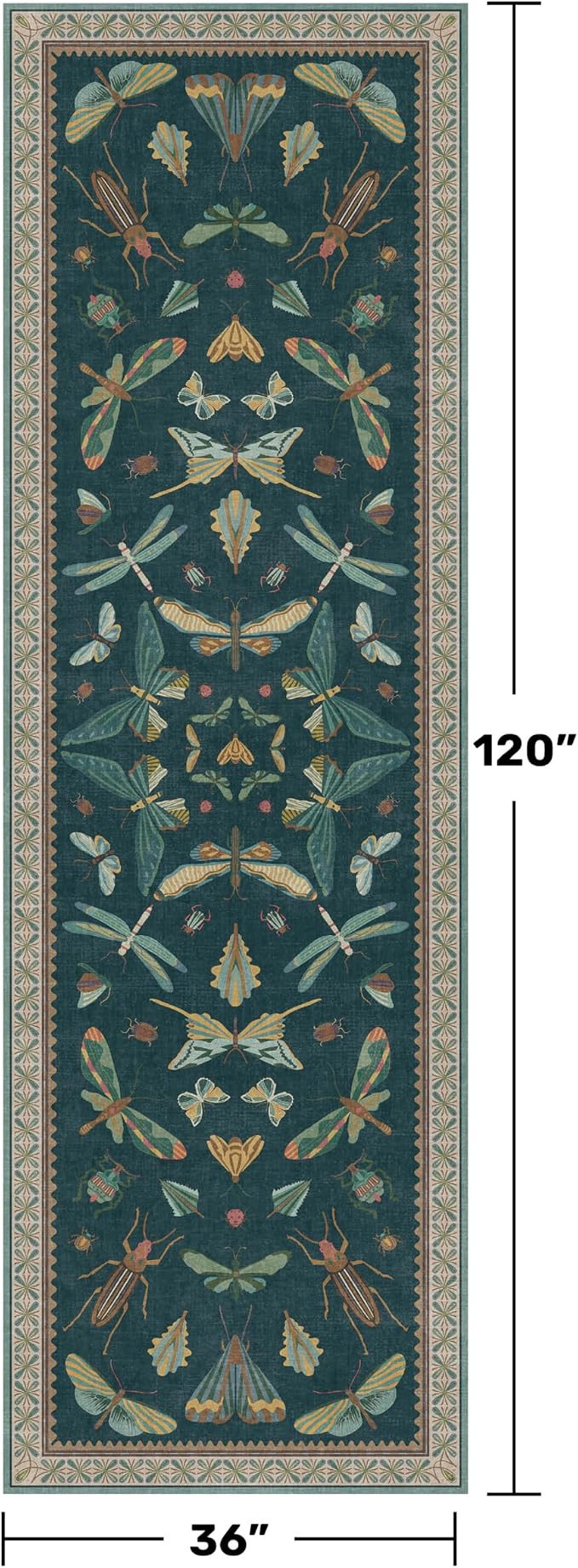 3x10 Washable Hallway Runner, Foldable Indoor Carpet - Image 2