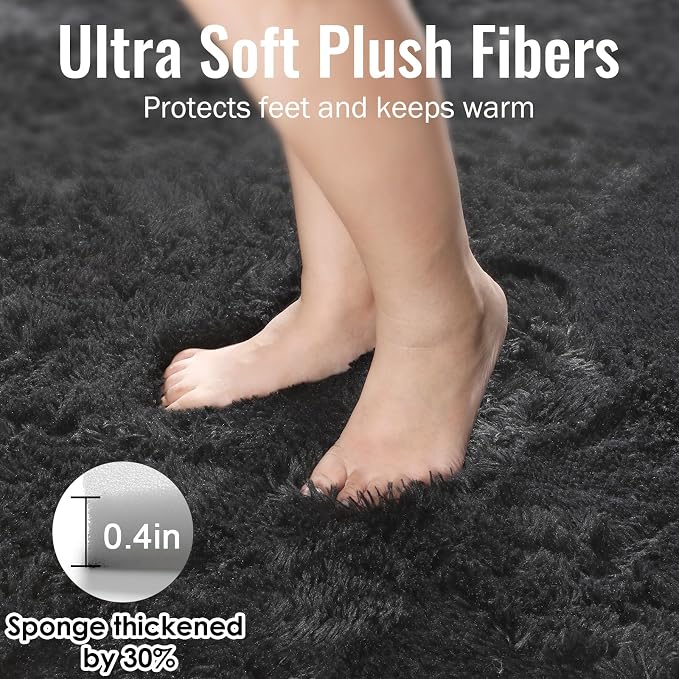 Fluffy Shaggy Area Rug for Living Room 5x8 Ft, Soft Fuzzy Rugs for Bedroom - Image 5