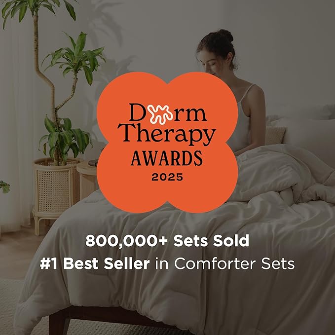 Bedsure Full Comforter Set - Grey Soft Bedding for All Seasons, Cationic Dyed Bed Set, 3 Pieces, 1 Full Size Comforter (82"x86") and 2 Pillow Shams (20"x26"+2")
