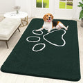 OLANLY Dog Door Mat for Muddy Paws 59x35, Paw Print Design Chenille Mud Mat | by OLANLY