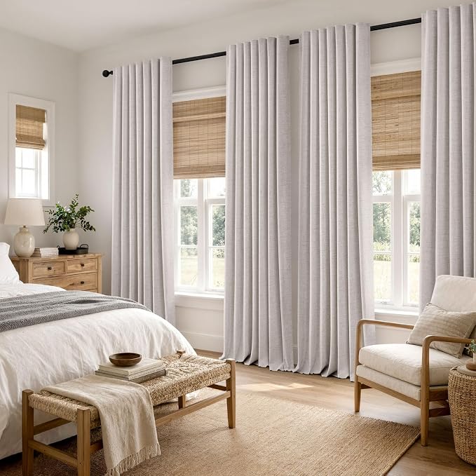 MIULEE 100% Blackout Linen Curtains - Image 8