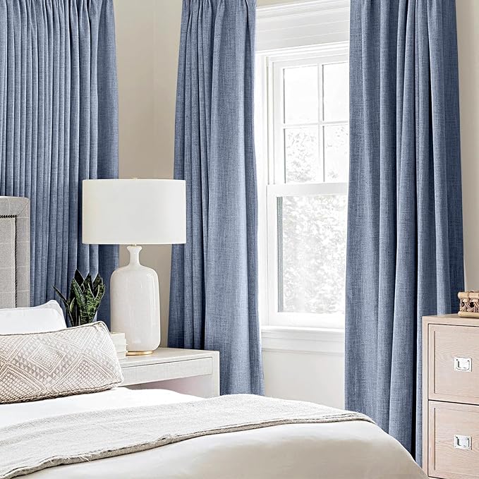 MIULEE 100% Blackout Linen Curtains - Image 2