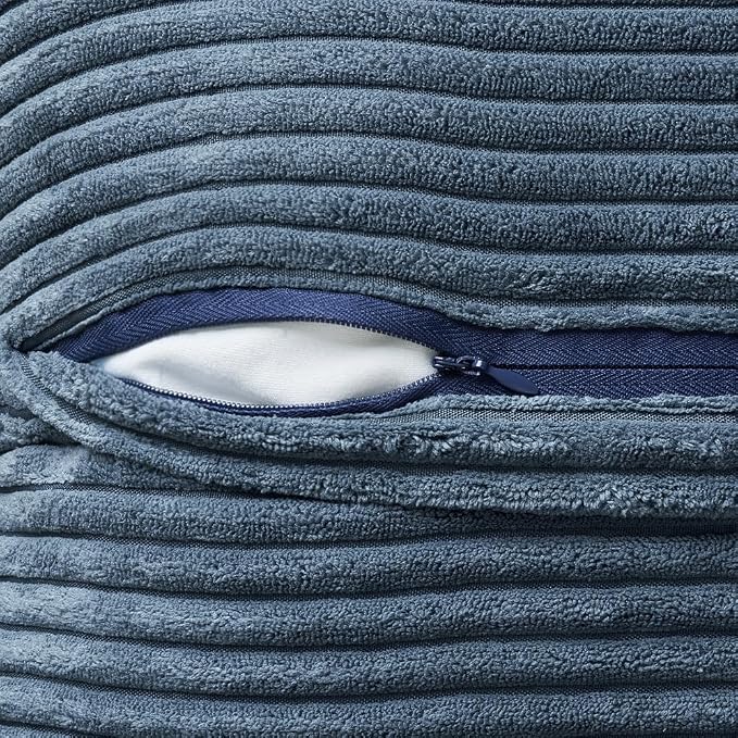 MIULEE Decorative Lumbar Throw Pillow Covers 14x22 Inch Blue 2 Pack | Boho - Image 7