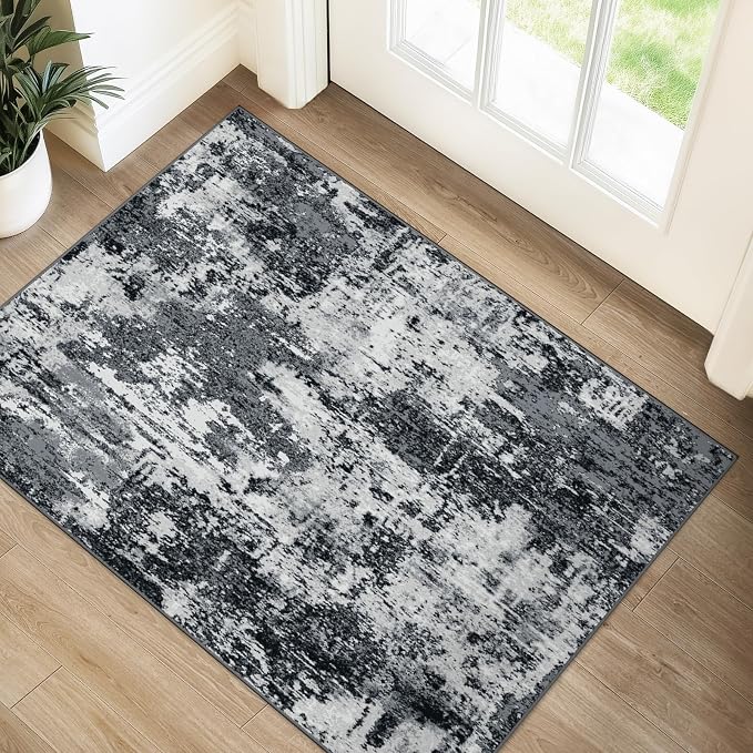 RELEANY Washable 2'x3' Abstract Area Rug by RELEANY