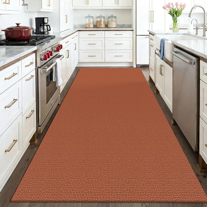 KOZYFLY Washable 4x6 Entry Woven Area Rug, Braided Throw Rugs - Image 2
