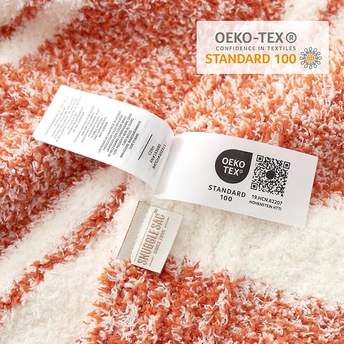 Snuggle Sac Orange Fall Throw Blanket - Image 6