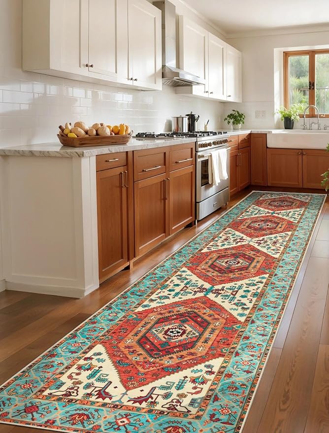 SERISSA 3x12 Washable Non Slip Boho Runner Rug - Image 2