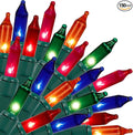 Christmas Lights Indoor Outdoor, 33FT 150 Lights Multicolor Christmas Tree Lights, 120V UL Certified Incandescent Mini String Light for Xmas Decoration, Holiday, Party, Home（No Twinkle Function）