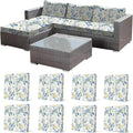 CALBODE 8 Pcs Stretch Indoor/Outdoor Seat Cushion Covers, by CALBODE