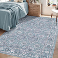 SERISSA 4x6 Washable Non Slip Floral Boho Area Rug by SERISSAHomeDecorCollection