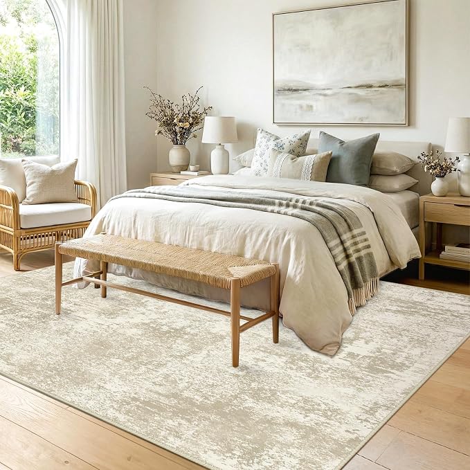 RELEANY Washable 8'x10' Abstract Area Rug - Image 3