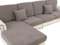 LA MEACK Couch Cushion Covers for Sectional Sofa L Shape Washable Separate Seat by LA+MEACK