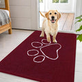 OLANLY Dog Door Mat for Muddy Paws 44x32, Paw Print Design Chenille Mud Mat | by OLANLY