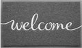 Grey Door Mat Welcome Mats Outdoor Indoor Doormat by CozyBounty