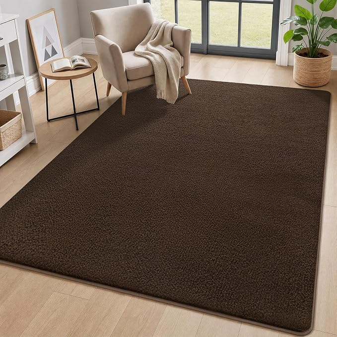 2x10 Runner Rug for Hallway, Long Runner Rugs Non Slip, Coffee | Soft Washable - Image 7
