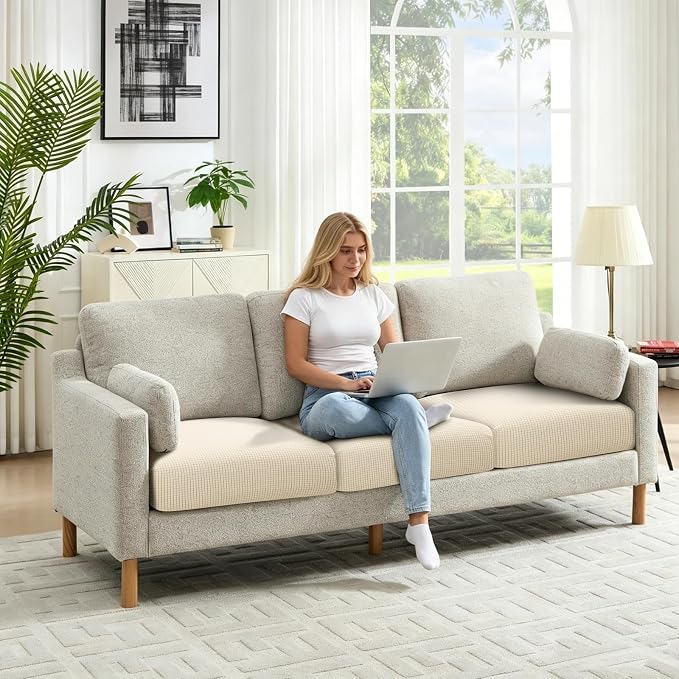 Fuloon Couch Cushion Slipcover, Super Stretch Individual Sofa Covers | 1 Pack - Image 8