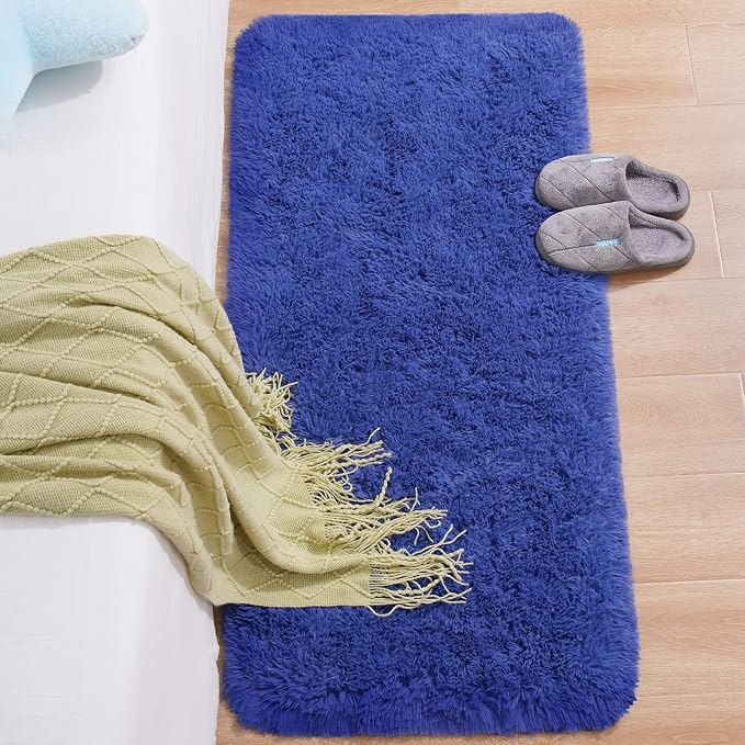 Chicrug Soft Runner Rug for Bedroom Living Room Plush Fluffy Rug 2x4, | Shag - Image 3