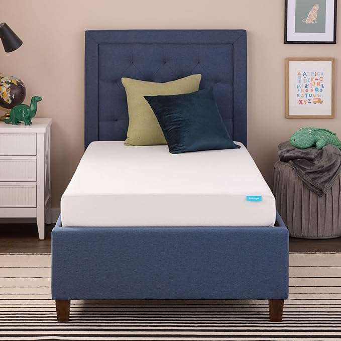 Linenspa 6 Inch Gel Infused Memory Foam Mattress – Twin XL Size – Medium Firm - Low Profile Bed - Mattress in a Box - Youth or Kids Bedroom - Pressure Relieving and Breathable – CertiPUR-US Certified
