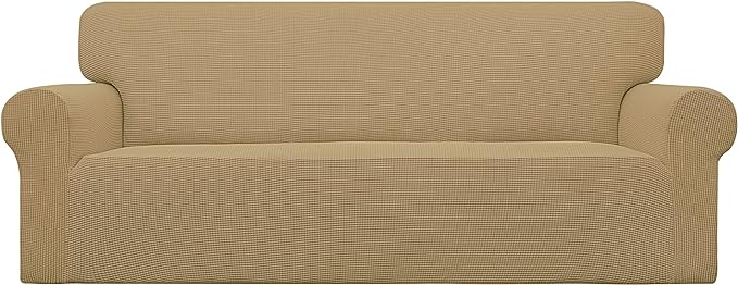 Easy-Going Stretch Oversized Sofa Couch Slipcover Washable Golden | 1-Piece by Easy-Going