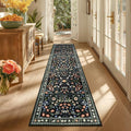 Yamaziot 2x8 Washable Hallway Runner Rug Non Slip Carpet, Colorful Black | Soft by Yamaziot