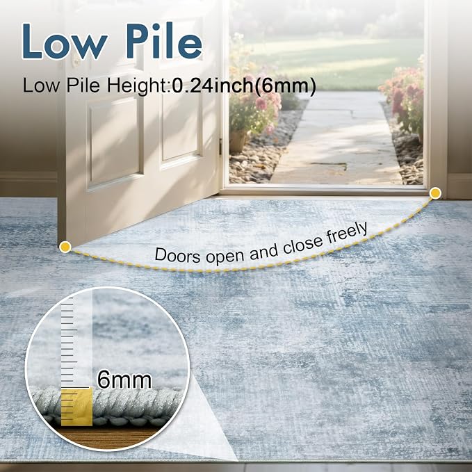 8x10 Ft Large Area Rugs for Living Room, Soft Non-Slip Washable Rugs Modern - Image 8