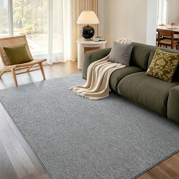 4x6 Grey Area Rug Washable Non-Slip Soft Thin by Unknown