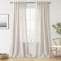 Pearl White Curtains 90 Inches Long by Nanspring