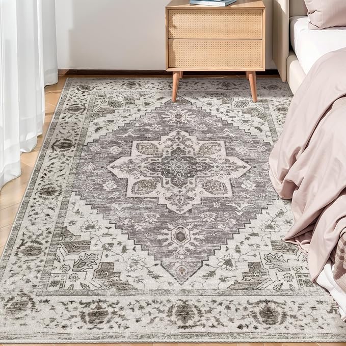 SERISSA 3x5 Washable Non Slip Boho Area Rug by SERISSAHomeDecorCollection