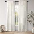 Natural Linen Curtains 84 Inch Length 2 Panels Set by Nanspring